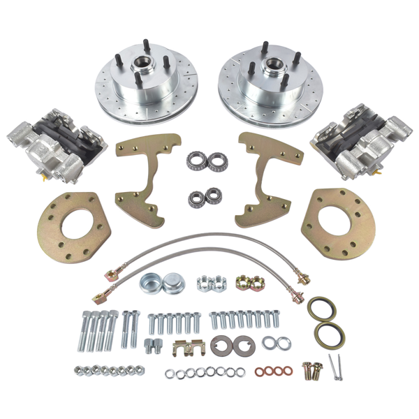 刹车盘套装 Front Disc Brake Changeover Replacement for Ford Falcon 1960-1965 4 Lug 6 Cylinder Spindle-1