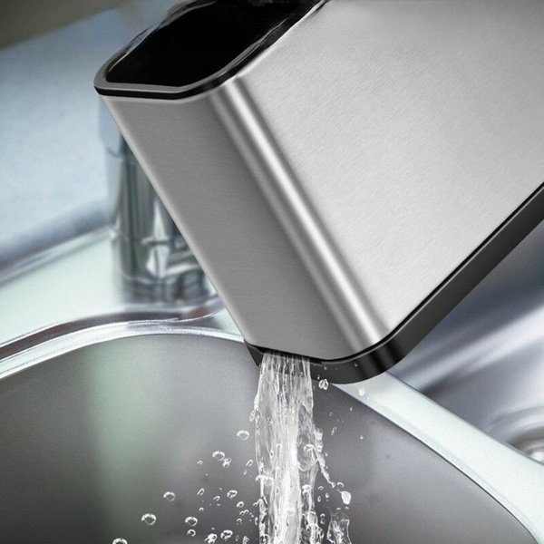 厨房餐具收纳盒存储架勺架叉子筷子排水存储盒-8