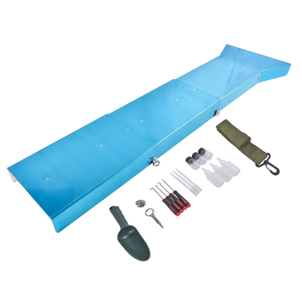 20件铝槽套装 20x Portable Aluminum Alloy Mining Equipment+Magnifying Glass Tweezers & Shovel-4