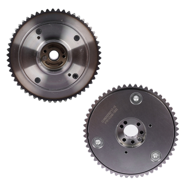 凸轮轴调节器 Pair CVVT Gears Intake+Exhaust Fit for Hyundai Elantra Kona Veloster Kia Forte5 Forte Seltos Soul 2.0L 2017-2022 243702E020 243502E700-9