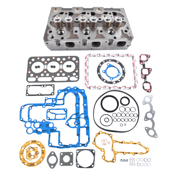 缸盖总成 Complete Cylinder Head Gasket Set Fits for Kubota L225 L245 D1102 D1101 L2201 L2000 Engine 15321-03040, 15321-03042-1