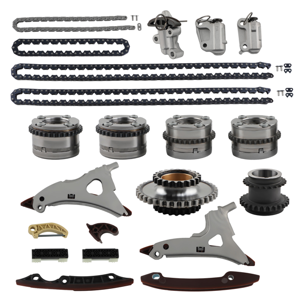 凸轮轴调节器正时链条套件 适用于奔驰M276 AMG W212 A207 3.0/3.5升发动机-4