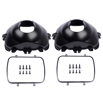 头灯支架 2Pcs Left and Right Headlight Lamp Bucket Kit Fit for Buick Century Regal Cadillac Escalade Chevrolet Blazer 1977-2017 Black