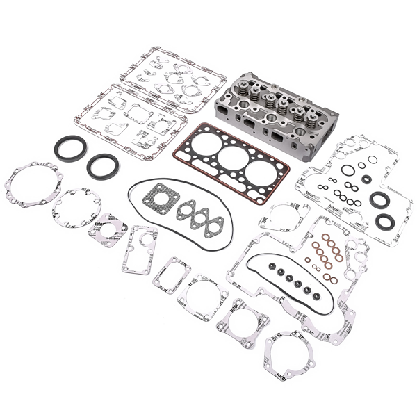 缸盖总成 Complete Cylinder Head with Valves Spring + Full Gasket Set Fit for Kubota D850 D950 15532-03040 19267-03040-5