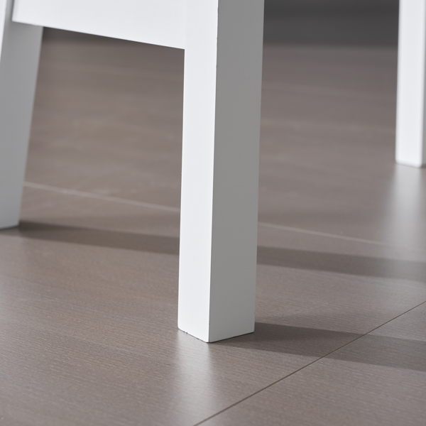 【同款编码：38873429】2pcs 松木 吧椅凳 枕型 座板凹进 白色-17