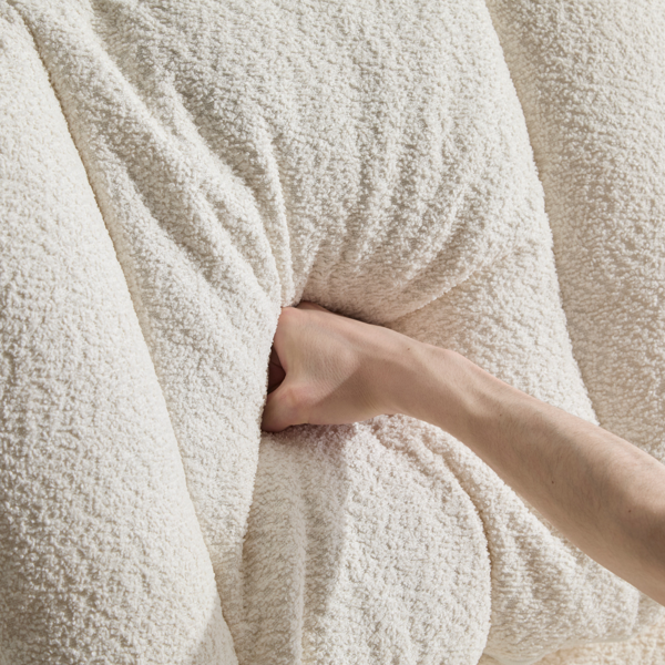 翻转式后背内置动态气囊腰靠十字交叉腿办公椅，宽座办公桌椅带翻转扶手与轮子，现代家用办公室梳妆台米色十字交叉腿椅-21