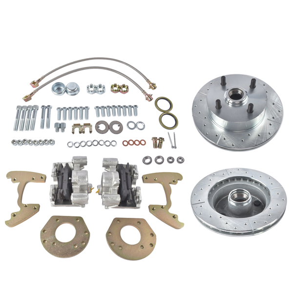 刹车盘套装 Front Disc Brake Changeover Replacement for Ford Falcon 1960-1965 4 Lug 6 Cylinder Spindle-9