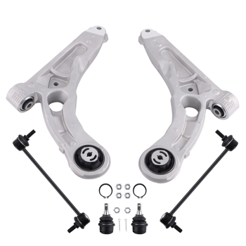 2件式前悬挂控制臂（含防倾杆连接杆）适用于2014-2018款Jeep切诺基四驱版