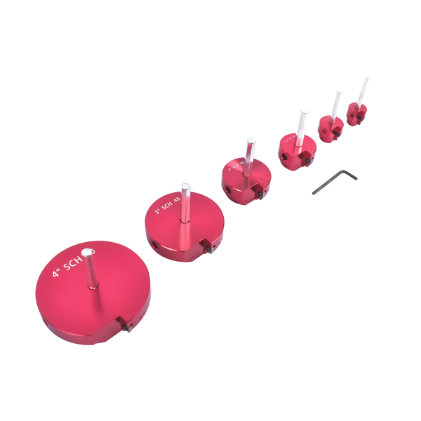 管道铰刀 04529 PPRK6 Plastic Pipe Fitting Reamer 6 Piece Kit Fit for Standard 1/2" Drills PPR75 PPR100 PPR150 PPR200 PPR300 PPR400-7