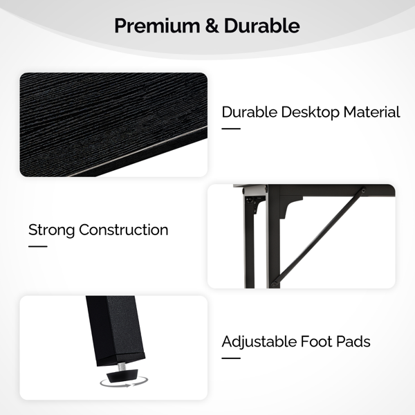 黑色 密度板 铁 180*38*99cm 截断款 吧桌 吧桌椅套装-2