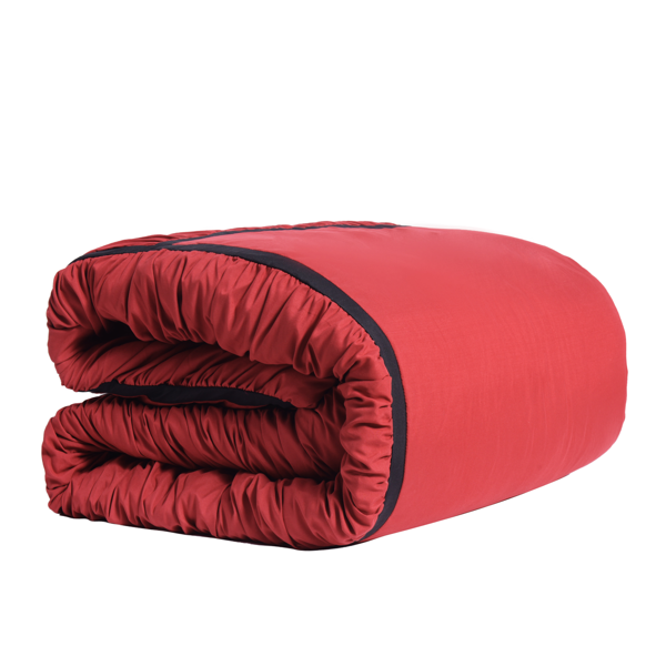 7件套特大号超细纤维荷叶边拼布被子-7