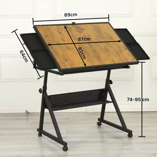 1500片拼图，金属桌面拼图板，成人礼品，带4个托盘（黑色）-5