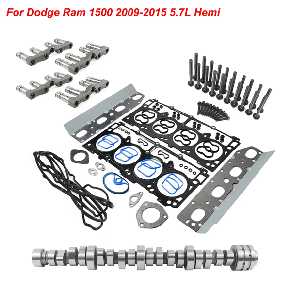 气缸套件 Hydraulic Lifters Camshaft Relacement Kit Replacement for 5.7L Hemi MDS Dodge Ram 1500 2009+ 53021726AE 53021726AD-7