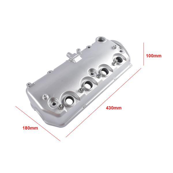 气门室盖 Aluminum Engine Valve Cover with Gaskets Replacement for 2001-2005 Honda Civic L4 1.7L 12310PLC000-13