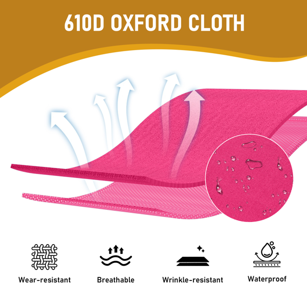 75in 芭比粉 户外行军床 铝床面支架 铁交叉脚 长方形 125kg-4