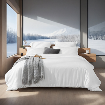 大码被套套装，包含一只被套两只枕套，透气柔软优质高品质，波西米亚风格，轻奢酒店简约卧室民宿通用，圣诞节礼物