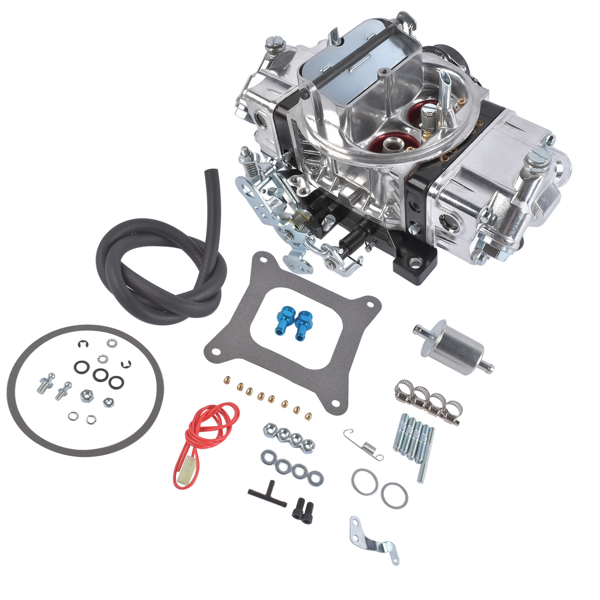 化油器 BR-67212 Street Carburetor Mechanical Secondary 650CFM Aluminum Gasoline 4Barrel Square Bore Black-7