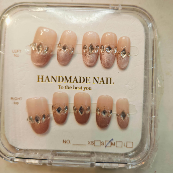 10片装高端法式纯正性感手工假指甲（Tiktok/Temu仅支持自提）-1