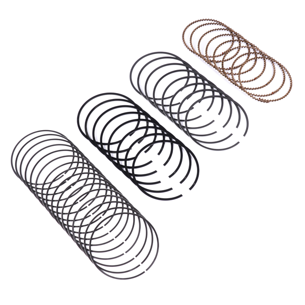 活塞环 STD Piston Rings Set Fits for Cadillac Escalade Buick Rainier Chevy Tahoe Impala Avalanche Express Silverado GMC Envoy Savana Sierra 1500 4.8L 5.3L 1999-2016 C96008-6
