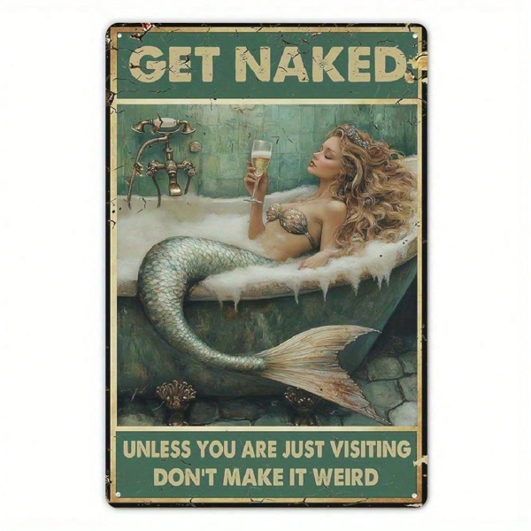 CIFbuy12x8 英寸 ( 30.5x20.3cm )复古风乡村风铝合金标牌适用于家居、酒吧（TikTok、temu下自提）-7