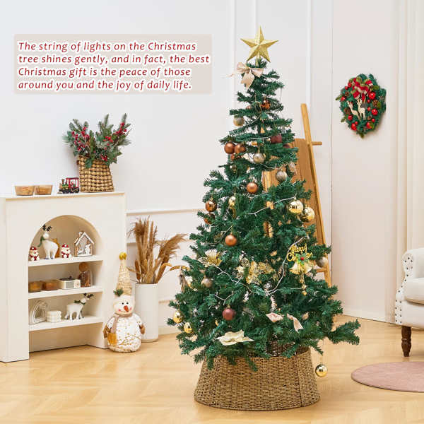 手工编织圣诞树裙-7