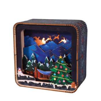 彩色圣诞小夜灯