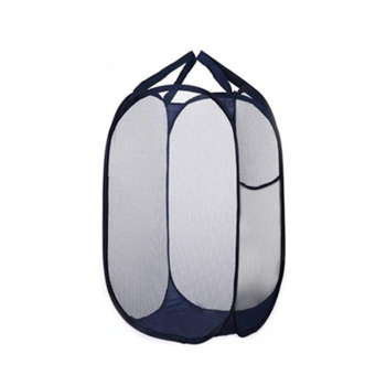 脏衣篮 方口侧网布 蓝色