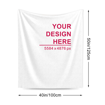 60x80英寸, 法兰绒毛毯-竖款（片印）