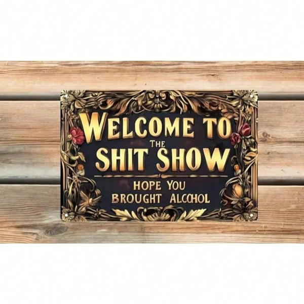 CIFbuy8x12 英寸 ( 20.3x30.5cm )复古风铝合金标牌适用于酒吧、咖啡馆、酒馆（TikTok、temu下自提）-3