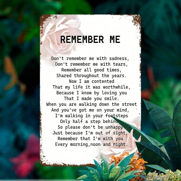 CIFbuy8x12 英寸 ( 20.3x30.5cm )复古风怀旧风铝合金标牌适用于家居（TikTok、temu下自提）-4