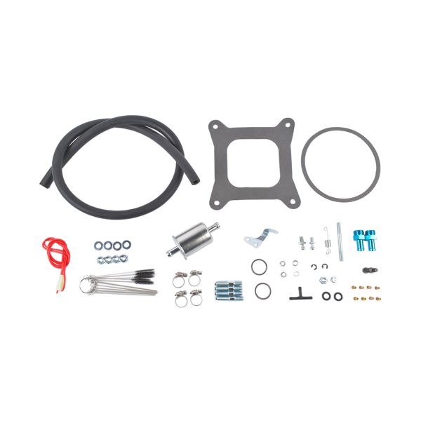 化油器 750 CFM 4 Barrel Double Pumper Carburetor Aluminum Electric Choke BR-67257 Shiny-10