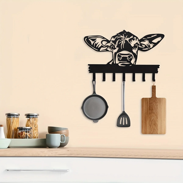 CIFbuy™ 牛形七钩门挂钩 装饰墙面家居收纳配件（TikTok、temu下自提）-5