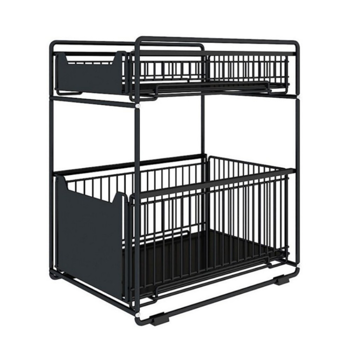 收纳架 双层抽屉式 黑色 大号