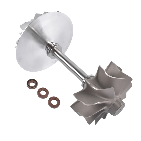 五轴叶轮 Turbo Rotor Assembly Fit for 2019 Cummins X15 Turbocharger 5459710RX 5459710 Turbo Model: HE400VG 7 Blade Had balanced-4