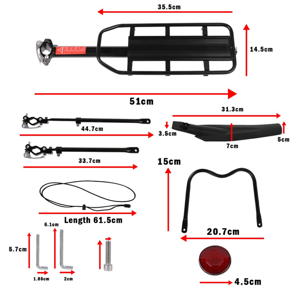 铝合金自行车后车架-全快拆-12