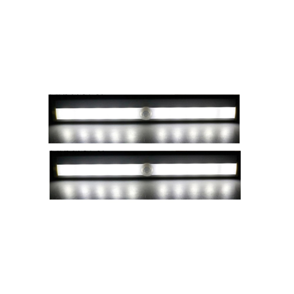 人体感应灯 10灯长条形 白光 2个装 200152*2 磁吸 电池款-3