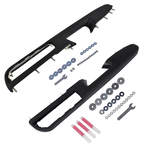 门扶手 Front Driver and Passenger Side Door Armrest Black for Chevy Avalanche Tahoe Silverado Suburban GMC Sierra Yukon Stainless Steel 80994 20920362 20954878-3