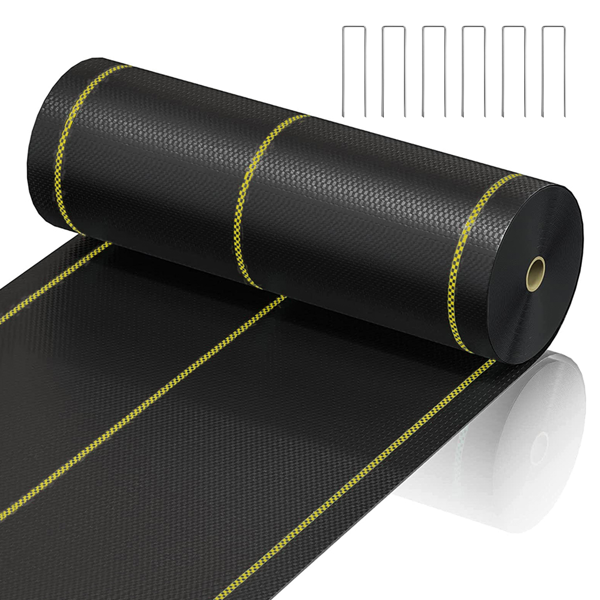 XISHAN 3'X300' 黑色HDPE70克重防草布-6