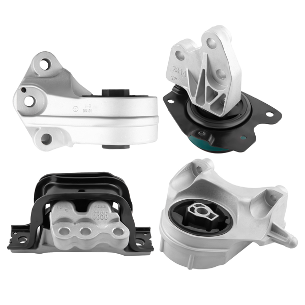 发动机和变速箱支架四件套，适用于雪佛兰 Equinox 和 GMC Terrain 2.4L 车型（2010-2016 款）-1