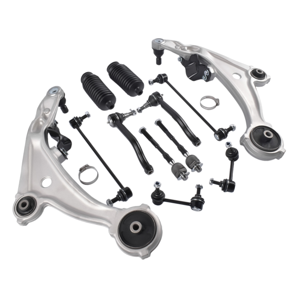 控制臂套件 12PCS Front Lower Control Arms Tierod Set Fit for 2007-2012 Nissan Altima(Excludes Hybrid) and 2013 Altima ONLY Couple Models-10