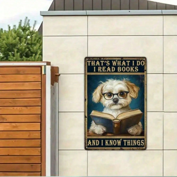 CIFbuy8x12 英寸 ( 20.3x30.5cm )复古风趣味铝合金标牌适用于家居（TikTok、temu下自提）-5