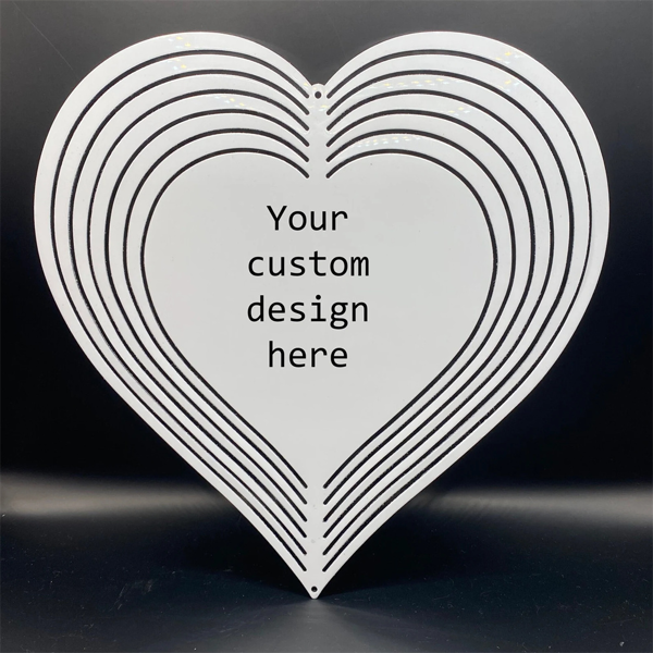 CIFbuy™心形风车定制设计，尺寸为 10 英寸 x 10 英寸（在 TikTok、temu 下可自提）-1