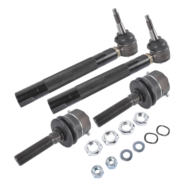 重型拉杆 0-6" Heavy Duty Tie Rod Ends Kits Fit for Chevy Silverado 2500HD 2011-2023 3500HD 2011-2024 GMC Sierra 2500HD 3500HD 2011-2023 Black-2