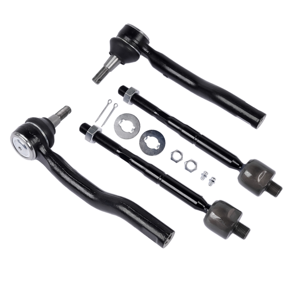 前悬架套件 4x Front Tie Rod Ends Set Outer & Inner Fits for Nissan Altima 2013-2018 Maxima 2016-2023 2.5L 3.5L ES801196 ES801197 EV801066-4