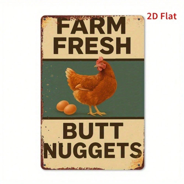 CIFbuy8x12 英寸 ( 20.3x30.5cm )复古风乡村风铝合金标牌Farmhouse（TikTok、temu下自提）-3