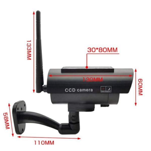 仿真摄像机 2600S-A 黑色 太阳能-3