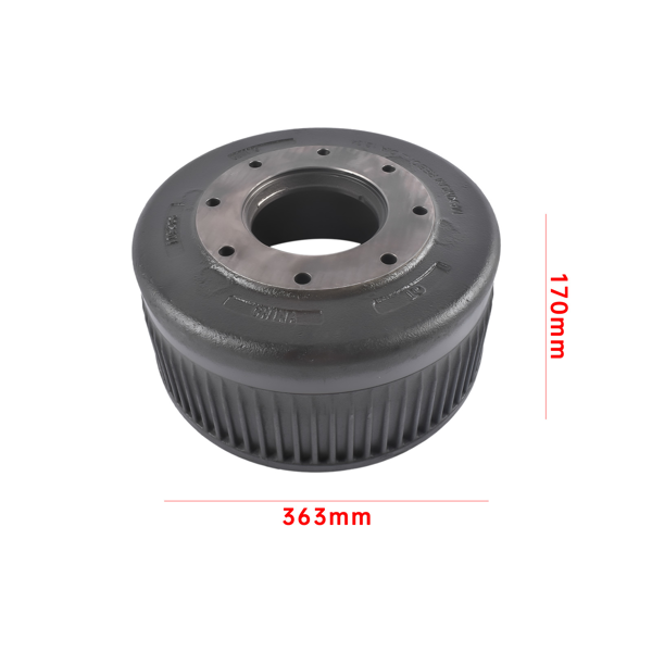 刹车鼓 12K 15K Trailer Drum Fit for Dexter & Lippert Axles 9-28 8-214 12-1/4" x 5" Drum Replaces Dexter 9-28 Drum if it uses the 8-214 Hub-5