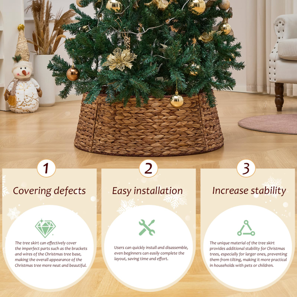 手工编织圣诞树裙-7