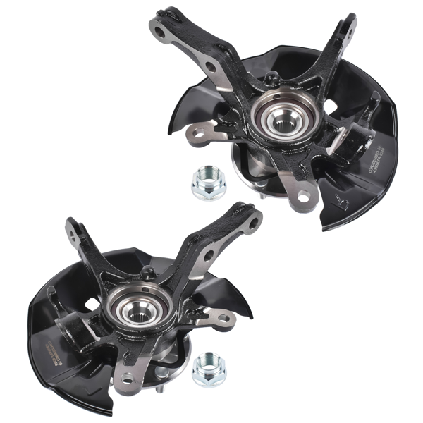 转向节总成 Pair Front Steering Knuckle & Hub Bearing Assembly Replacement for Honda Civic 2012 1.5 1.8L-5
