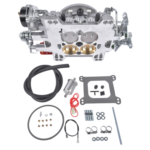 化油器 New Carburetor with Electric Choke Silver Fits for Performer 1413 4-Barrel Square Bore 800 CFM Aluminum 1413-800-3